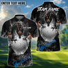 BlueJose Golf Mystic Dragon Fire Personalized Name, Team Name 3D Shirt (6 Colors)