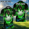 BlueJose Golf Mystic Dragon Fire Personalized Name, Team Name 3D Shirt (6 Colors)