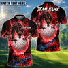 BlueJose Golf Mystic Dragon Fire Personalized Name, Team Name 3D Shirt (6 Colors)