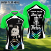 BlueJose Disc Golf Funny Disc Shut Up And Throw Personalized Name, Team Name 3D Shirt (6 Colors)