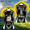 BlueJose Disc Golf Funny Disc Shut Up And Throw Personalized Name, Team Name 3D Shirt (6 Colors)