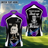 BlueJose Disc Golf Funny Disc Shut Up And Throw Personalized Name, Team Name 3D Shirt (6 Colors)