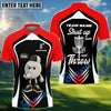BlueJose Disc Golf Funny Disc Shut Up And Throw Personalized Name, Team Name 3D Shirt (6 Colors)