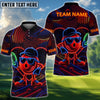 BlueJose Disc Golf Neon Funny Character Personalized Name, Team Name 3D Shirt (4 Colors)
