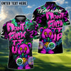 BlueJose Disc Golf Bear Scary Teddy Graffiti Style Personalized Name, Team Name 3D Shirt (4 Colors)
