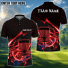 BlueJose Disc Golf Thunder Strike Down Personalized Name, Team Name 3D Shirt (6 Colors)