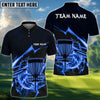 BlueJose Disc Golf Thunder Strike Down Personalized Name, Team Name 3D Shirt (6 Colors)