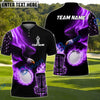 BlueJose Disc Golf Eagle Flag Flame Personalized Name, Team Name 3D Shirt (4 Colors)