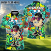 BlueJose Disc Golf Beer Crown Disc Tee Funny Bar Personalized Name, Team Name 3D Shirt (6 Colors)
