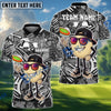 BlueJose Disc Golf Beer Crown Disc Tee Funny Bar Personalized Name, Team Name 3D Shirt (6 Colors)