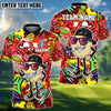 BlueJose Disc Golf Beer Crown Disc Tee Funny Bar Personalized Name, Team Name 3D Shirt (6 Colors)