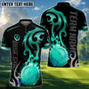 BlueJose Disc Golf Flame Premium Pattern Personalized Name, Team Name 3D Shirt (6 Colors)