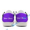 BlueJose Billiards Ball 8 Graffiti Street White Purple Green Canvas Loafer Shoes