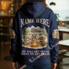 BlueJose Racoon Camping We Will Get There When We Get There Personalized Name Shirts