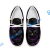 BlueJose Billiards Ball 8 & 9 Yinyang Dragon Tiger White Canvas Loafer Shoes ( 4 Colors )