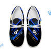 BlueJose Billiards Metalic Style White Canvas Loafer Shoes ( 4 Colors )
