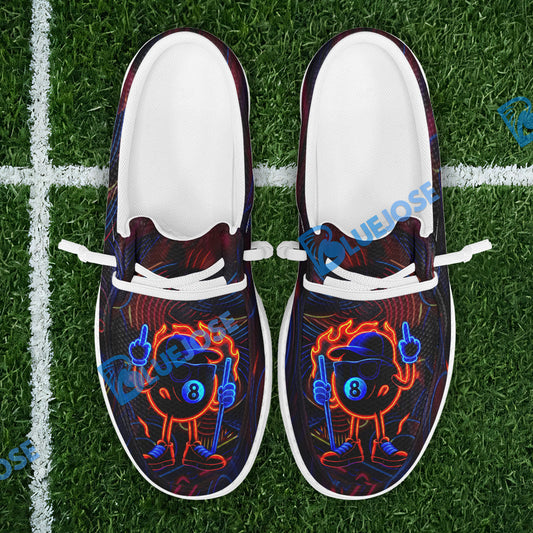 BlueJose Billiards 8 Ball Pool Neon Fire Mesh Dude Shoes (4 Colors)