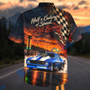 BlueJose Vintage Muscle Car Racing Hawaiian Shirt – Retro Drag Racing Aloha Shirt
