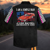 BlueJose I'm a Simple Man - I Like Racing And Believe in Jesus - Custom Photo Racing Shirt (9 colors)