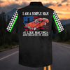 BlueJose I'm a Simple Man - I Like Racing And Believe in Jesus - Custom Photo Racing Shirt (9 colors)
