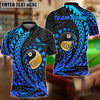 BlueJose Billiards Ball 8 & 9 Yinyang Maori Stars Personalized Name, Team Name Unisex Shirt (4 Colors)