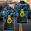 BlueJose Darts Funny Avocado Design Personalized Name, Team Name Unisex Shirt (4 Colors)