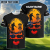 BlueJose Skull Forest Disc Golf Polo Personalized Name, Team Name 3D Shirt (4 Colors)