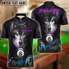 BlueJose Billiards Wolf Pack Personalized Name & Team Name Shirt (4 Colors)