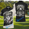 BlueJose I Was One Under Today Funny Golf Polo Shirt, Custom Name Golf 3D Shirts