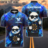 BlueJose Darts Cool Panda Graffiti Style Customized Name, Team Name 3D Shirt (4 Colors)