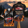 Bluejose Personalized Car "American Muscle Heritage" Flames Mustang Hawaiian Shirt
