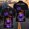 BlueJose Billiards 8-Ball Good Vibes Neon Crown Personalized Name Shirt (4 Colors)