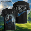 BlueJose Grim Reaper Design Golf Shirt, Custom Name & Team Name 3D Shirts