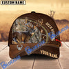 BlueJose Hunting Deer Leather Zip Pattern Multicolor Personalized Cap