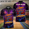 BlueJose Bowling And Pins Neon Superpower Funny Quote Customized Name 3D Shirt (4 Colors)