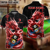 BlueJose Billiards 8 Ball 9 Ball Golden Dragon Yin And Yang Personalized Name Shirt (4 Colors)