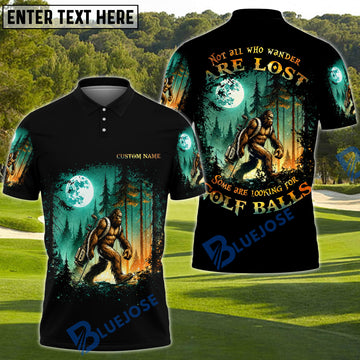 BlueJose Not All Who Wander Are Lost Funny Golf Polo Shirt, Custom Name & Team Name 3D Shirts