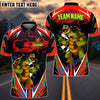 BlueJose Darts Lightning Turtle Customized Name, Team Name 3D Shirt (4 Colors)