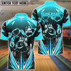 BlueJose Bowling And Pins Thunder Funny Bowling Ball Multicolor Options Personalized Shirt (4 Colors)