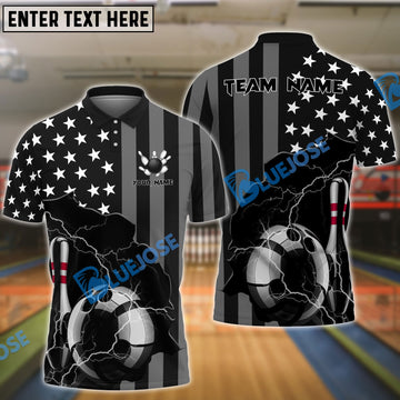 BlueJose Bowling Thunder Lightning Personalized Shirt
