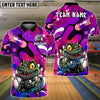 BlueJose Bowling And Pins Funny Alligator Ball Cartoon Style Customized Name, Team Name 3D Shirt (4 Colors)