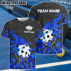 BlueJose Pickleball On Fire Personalized Name, Team Name Unisex Shirt (4 Colors)