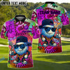 BlueJose Graffiti Golf King Shirt Customized Name, Team Name 3D Shirts (4 Colors)