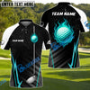 BlueJose Fireball Golf Customized Name, Team Name 3D Shirts (4 Colors)