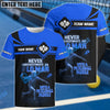 BlueJose Pickleball Never Underestimate Old Man With Paddle Skeleton Customized Name 3D Shirt (4 Colors)