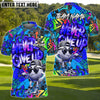 BlueJose Never Give Up Graffiti Golf Shirt Customized Name, Team Name 3D Shirts (4 Colors)