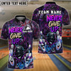 BlueJose Bowling And Pins Graffiti Never Give Up Dab Customized Name, Team Name 3D Shirt (4 Colors)