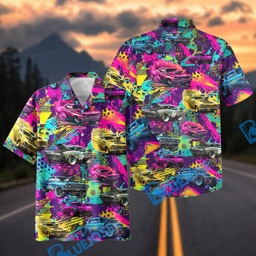 BlueJose Drag Racing Car Hawaiian Shirt