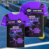 BlueJose Pickleball Never Underestimate Old Man With Paddle Skeleton Customized Name 3D Shirt (4 Colors)