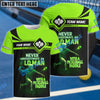 BlueJose Pickleball Never Underestimate Old Man With Paddle Skeleton Customized Name 3D Shirt (4 Colors)